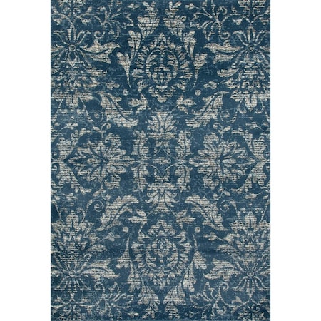 Standalone 2 x 4 ft. Arabella Collection Arabesque Woven Area Rug Blue ST3002171